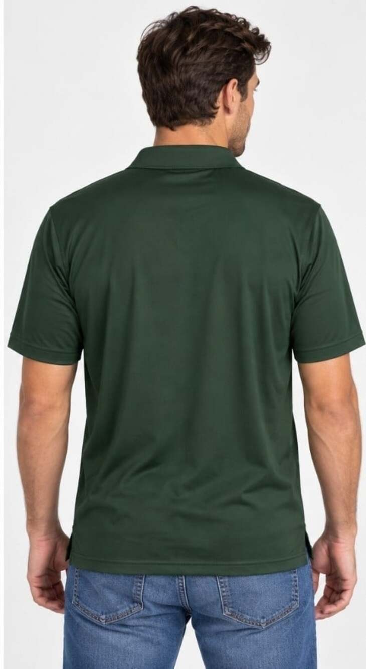 Vansport Tulane Green Wave Polo Men's Dark Green New Medium Golf NCAA T100 - Picture 2 of 6